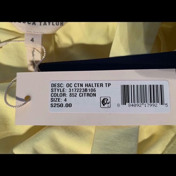 NWT Rebecca Taylor Bare Shoulder Halter Top 🥰 - Picture 9 of 9